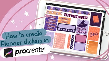 HOW TO CREATE PLANNER STICKERS IN PROCREATE + NEW RELEASE