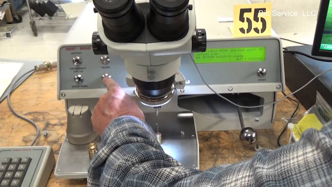 West Bond 70PTC Wire Pull Tester #59926 - YouTube