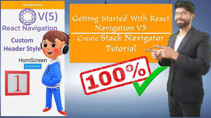React Navigation 5 Stack Navigator example|Stack Navigator Custom Header Style|React Navigation v5