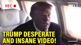 Trump ATTACKS DeSantis and Nikki Haley in WEIRD Airplane Video