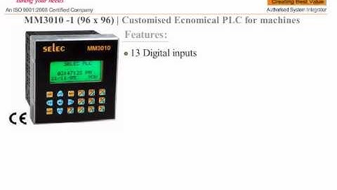 SELEC MM3010-1 PROGRAMMABLE LOGIC CONTROLLER