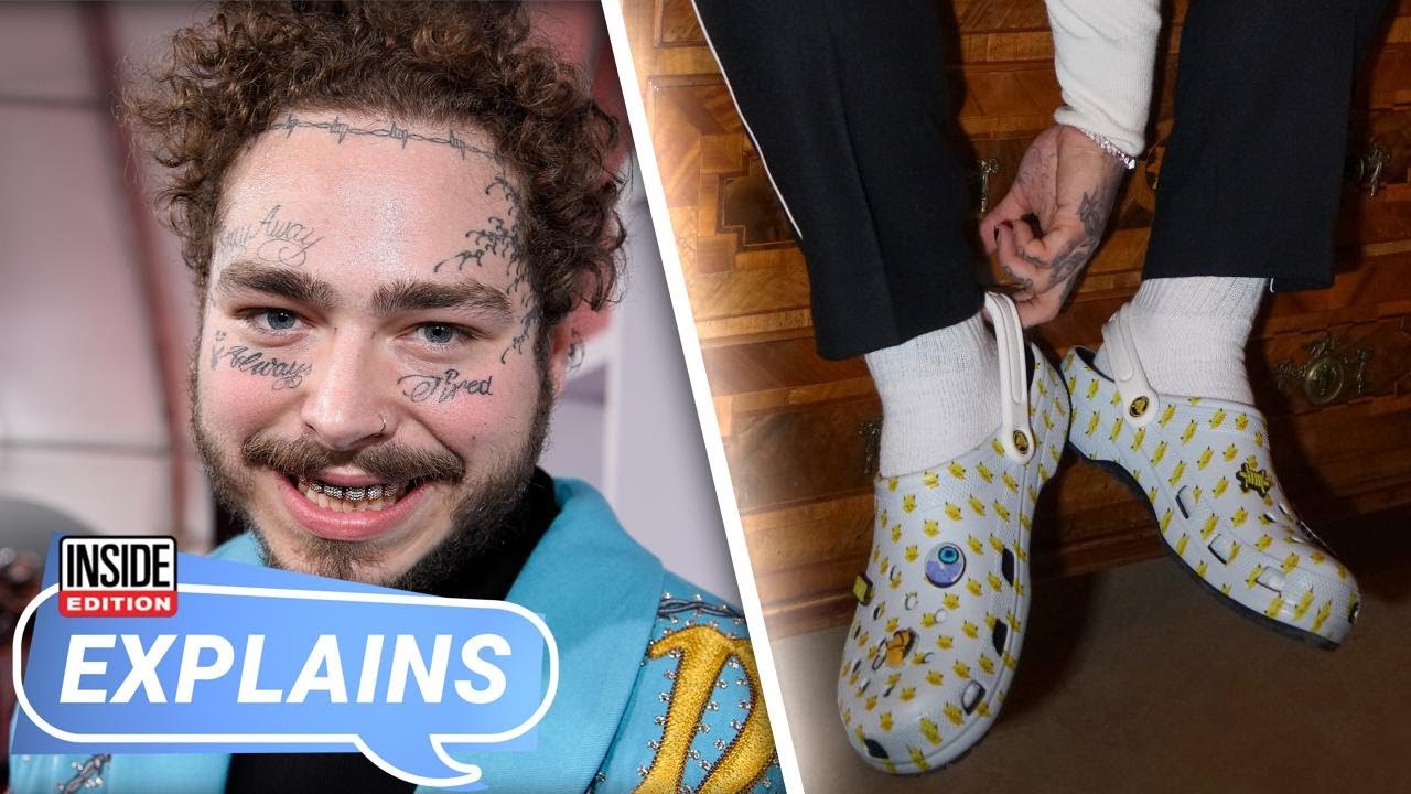 post malone in crocs