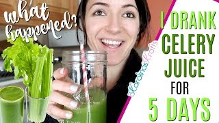 I drank Celery Juice for 5 days and THIS IS WHAT HAPPENED,  Celery Juice Tried and Tested 5 Weeks On Celery Juice What Happened To Me