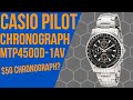 Casio Pilot Chronograph Review | THE BEST CHRONOGRAPH FOR $50?!