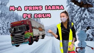 Partea 2 🥶 din cursa Germania-Spania ⚡️Camionul a patinat ☃️ #truckvlog 🚚💨