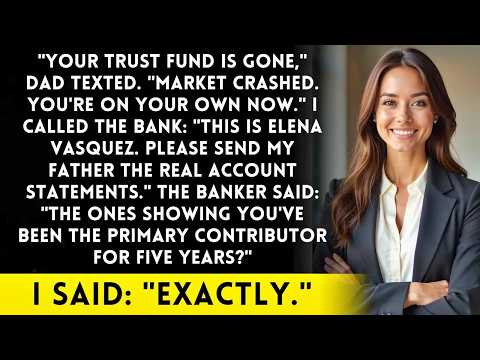 Dad Texted： ＂Your Trust Fund Is Gone＂   Not Knowing I've Been Funding It For Years