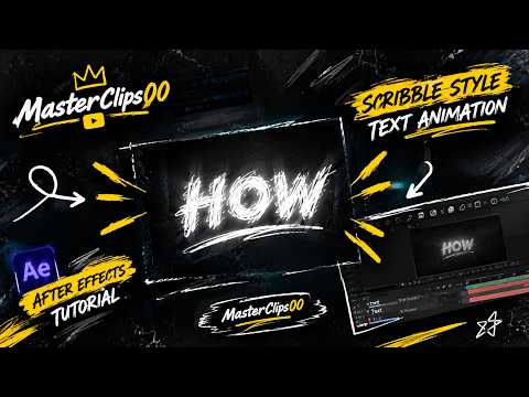 🔥 The Cleanest Scribble Text Animation Tutorial ✏️ — After Effects Tutorial