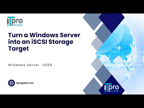 20 Turn a Windows Server into an iSCSI Storage Target | Windows Server 2025 Tutorial