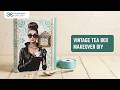 Vintage Tea Box Makeover DIY ☕ | Wet Transfers & Elegant Décor ✨