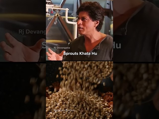Shah Rukh Khan's Diet Plan revealed 🍖🥚🫘🥗 #Shorts #srk class=