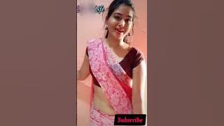 kajar hot navel saree tik tok video