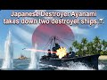Japanese Destroyer Ayanami takes down two destroyer ships ☠️ (War Thunder Mobile)
