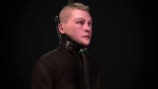 3D Cyberpunk Self-portrait Turntable