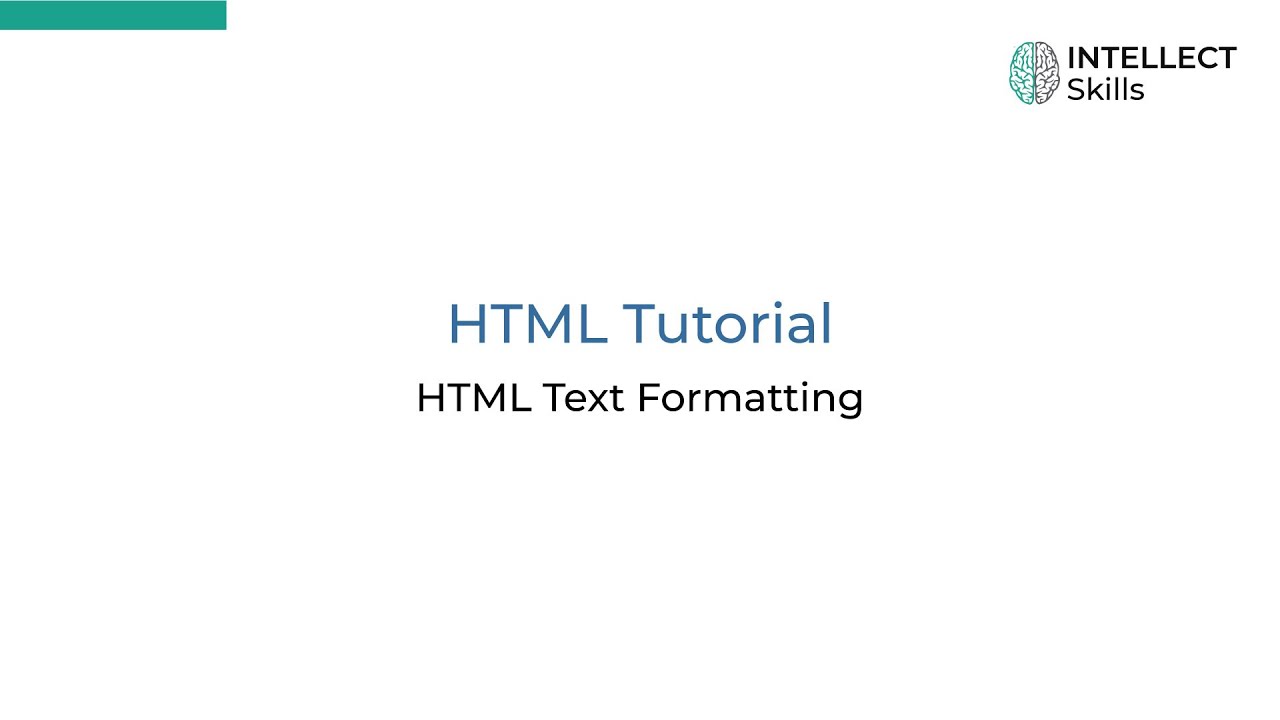 HTML Text Formatting | HTML Tutorials for Beginners 10 - YouTube