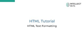 Famous HTML Text Formatting | HTML Tutorials for Beginners 10 Profile