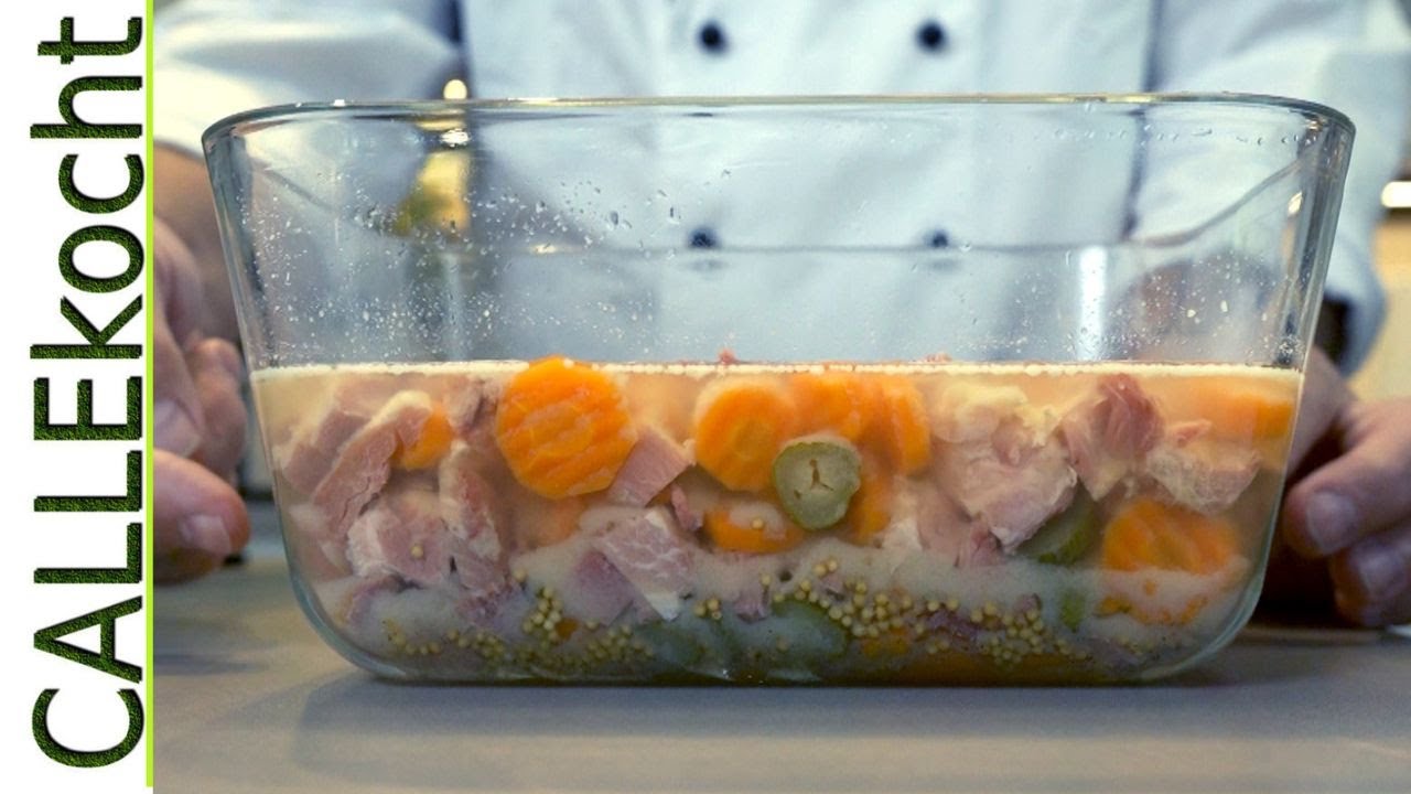 Hausmacher Sauerfleisch / Sülze nach Omas Rezept im Glas selber machen