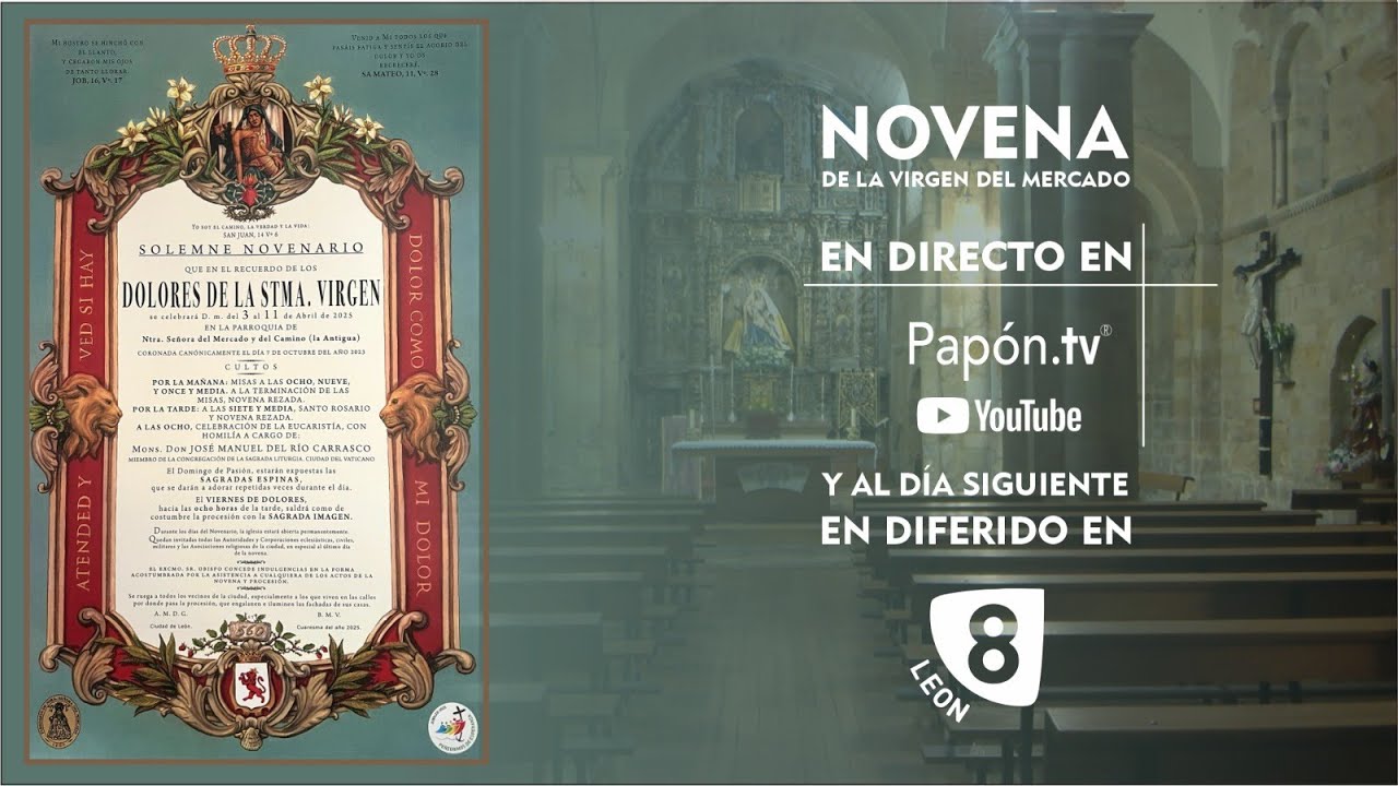 🔴📡 SEXTO DÍA DE LA NOVENA DE LA VIRGEN DEL MERCADO 2025