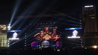 Jay Chou singing Cowboy On The Run with Joanna Dong at the F1 concert on 14 September 2018