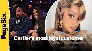 Cardi B Flaunts Insane $118K Cartier Jewelry Haul, Plus A $72K Gift From Boyfriend Stefon Diggs