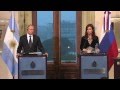 Заявление для прессы по итогам российско-аргентинских переговоров