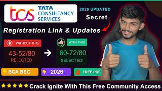 Tcs Ignite Hiring Important Update | Registration And Free Community | Apply Link