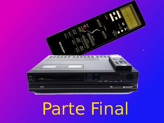 Sharp VC-794 VCR Restoration with LCD Remote Control Final Part