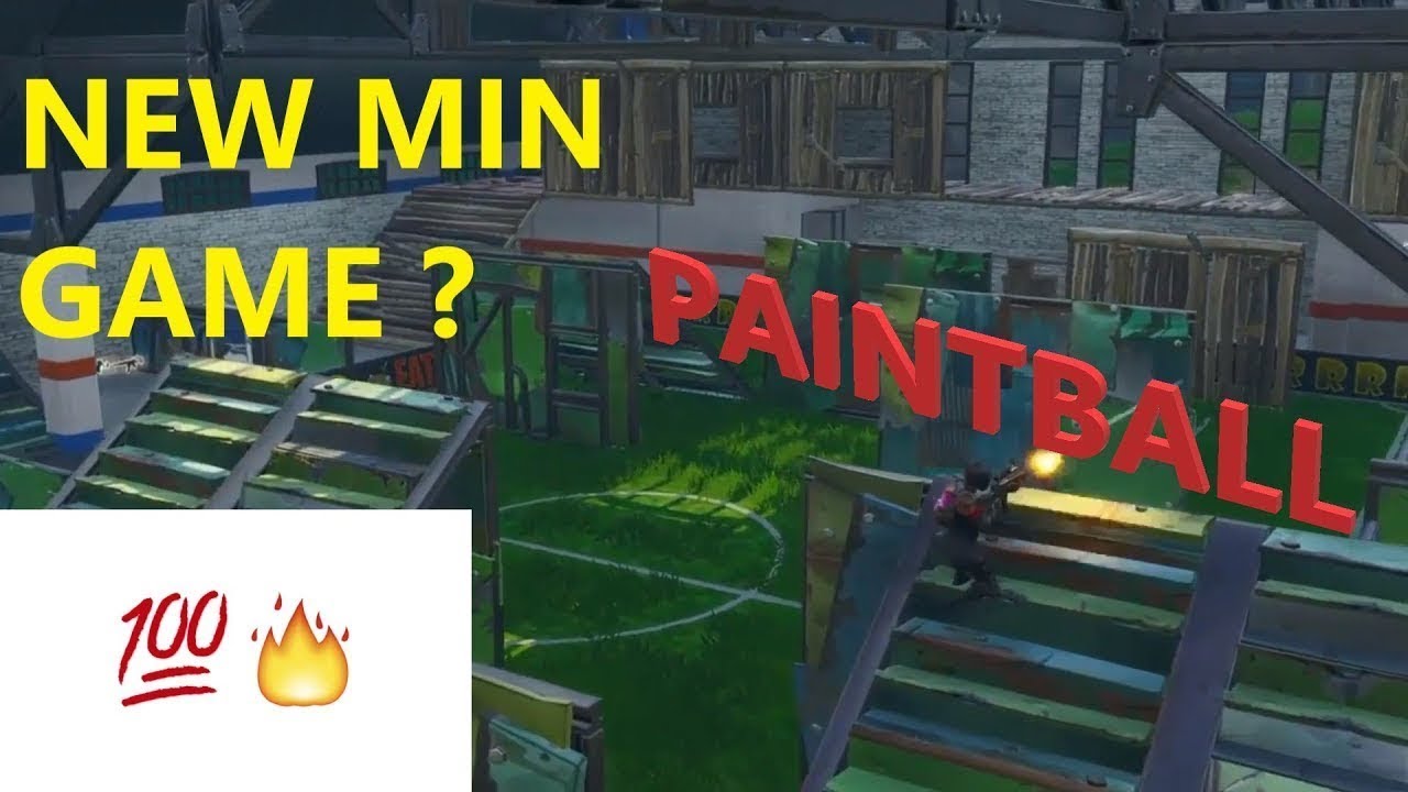 *NEW* CUSTOM PAINTBALL ARENA IN FORTNITE BATTLE ROYALE! (CREATIVE MODE