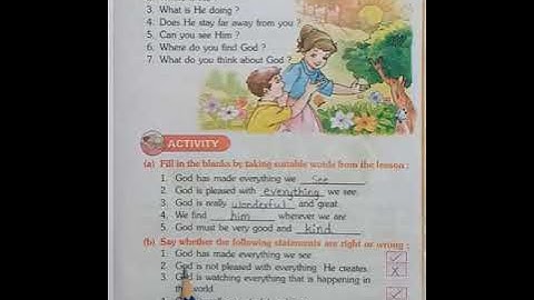 Class 1/ Moral Science/ Chapter 2.