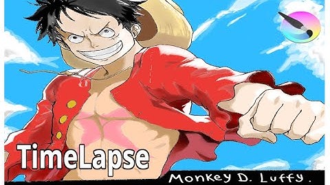 Monkey D. Luffy Digital Painting | Timelapse 🏴‍☠️