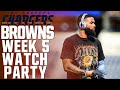 BROWNS vs. CHARGERS WEEK 5 LIVE WATCH PARTY !!