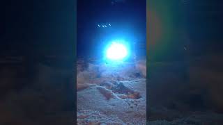 Traxxas EMaxx taking a snow run