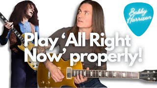 All Right Now Guitar Solo Lesson - Play It The Right Way