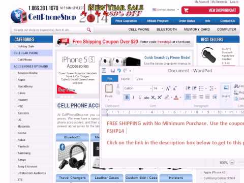 Cell Phone Shop Free Shipping Coupon Code