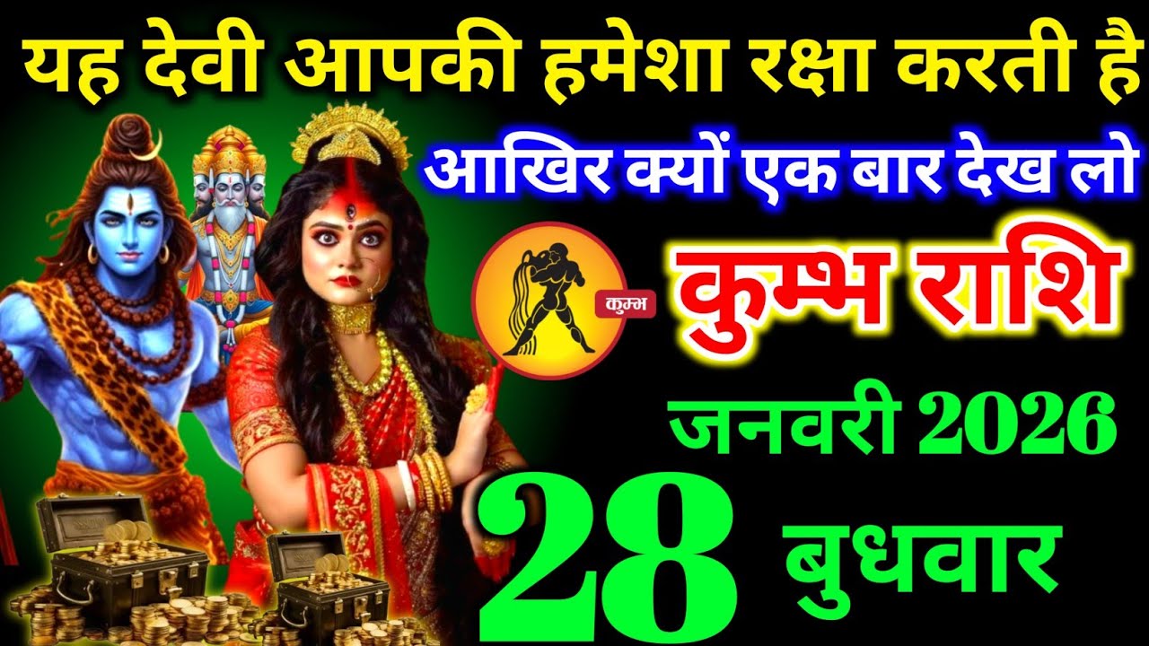 कुंभ राशि वालों 19 जनवरी सोमवार यह देवी आपकी हमेशा रक्षा करती है आखिर क्यों जान लो। Kumbh Rashi 