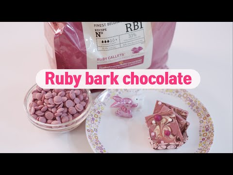 색소없이 핑크색 바크초콜릿만들기 ㅣ루비초콜릿바크 ㅣ <strong>Ruby</strong> bark chocolate l 쇼콜라티에와 수제초콜릿만들기레시피