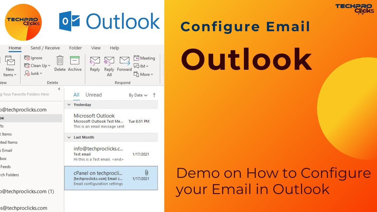 Configure your Email in Outlook - cPanel V7