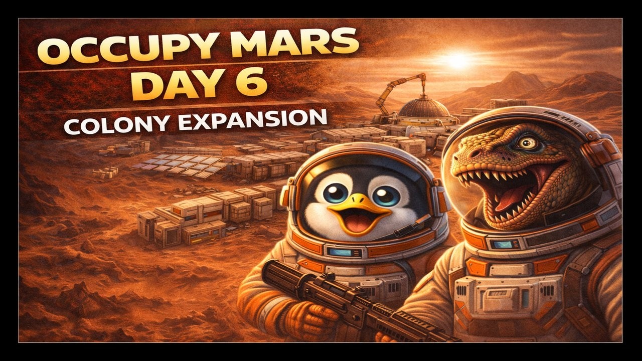 Occupy Mars Day 6 🚀 Colony Expansion & Survival (Co-op w/ Raptor) - YouTube
