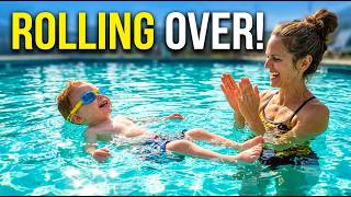 Roll front to back swimming and back to front - Swimming lessons beginners tips