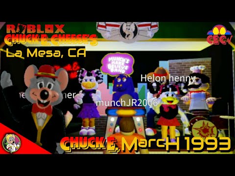 Roblox Chuck E Cheese S La Mesa Ca Chuck E March 1993 Youtube - chuck e cheese costume roblox