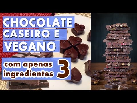 Como Fazer Chocolate Caseiro Fácil Sem Lactose e Vegano || Apenas 3 Ingredientes
