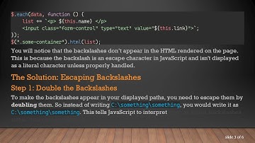 How to Escape Backslashes from a String in JavaScript