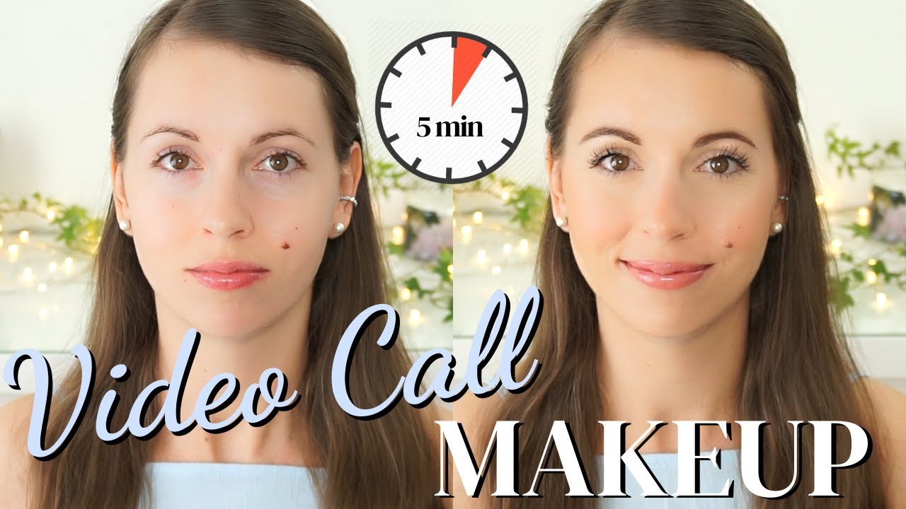 5 MINUTE MAKEUP TUTORIAL FOR VIDEO CALLS I Skype, Zoom, Facetime