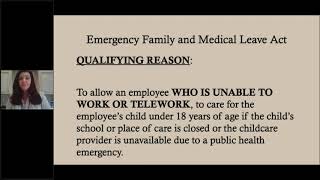 LGRMS: Emergency Family Medical Leave Act E FMLA