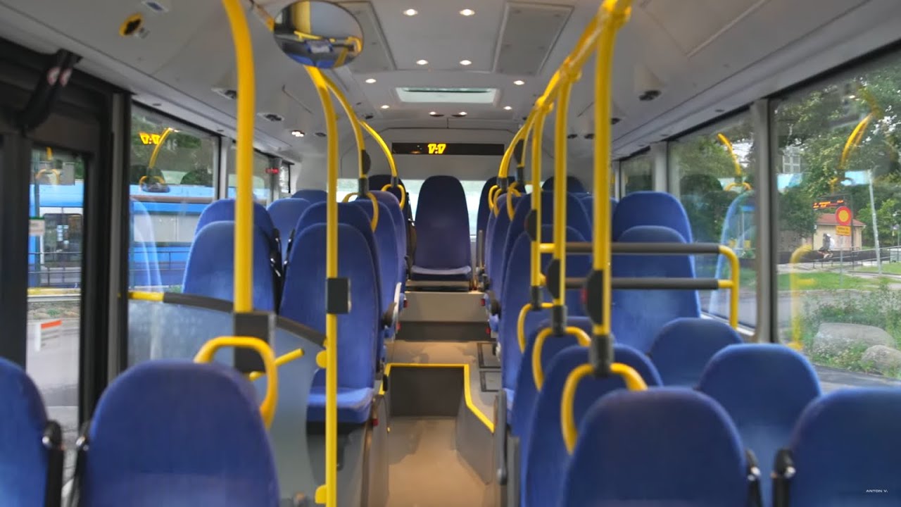 Sweden, Stockholm, bus 177 ride from Mörby station to Brommaplan