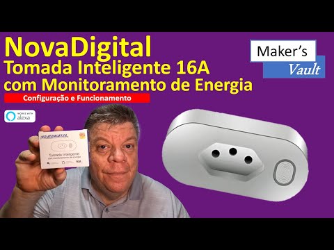 Tomacorriente Novadigital Tomada Inteligente Wi-Fi 16A 2200W Alexa Google  TW-BR Tomada Inteligente Wi-Fi con 1 tomas color blanco