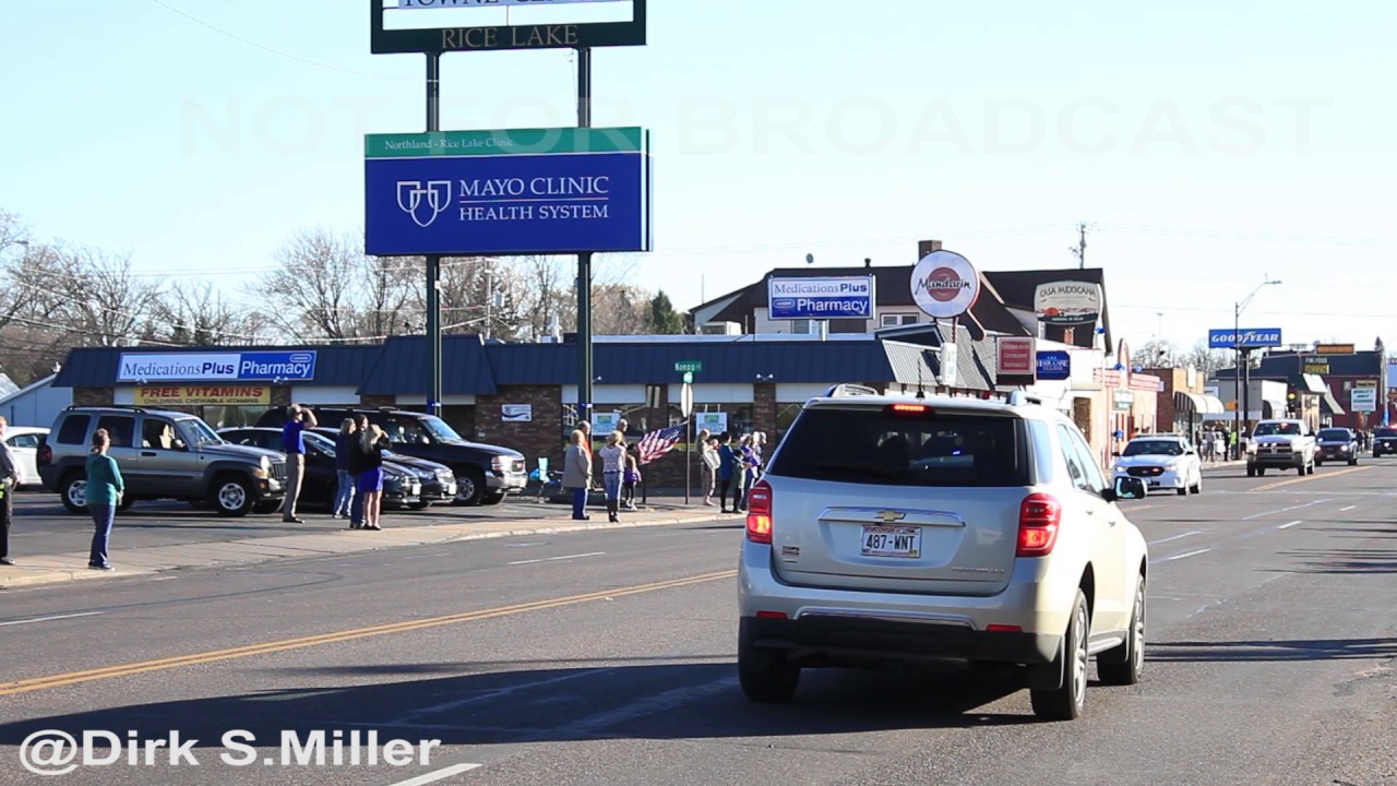 Funeral Procession for Rusk County's Deputy Dan Glaze YouTube