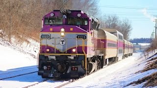 MBTA & Amtrak Trains on the Haverhill Line