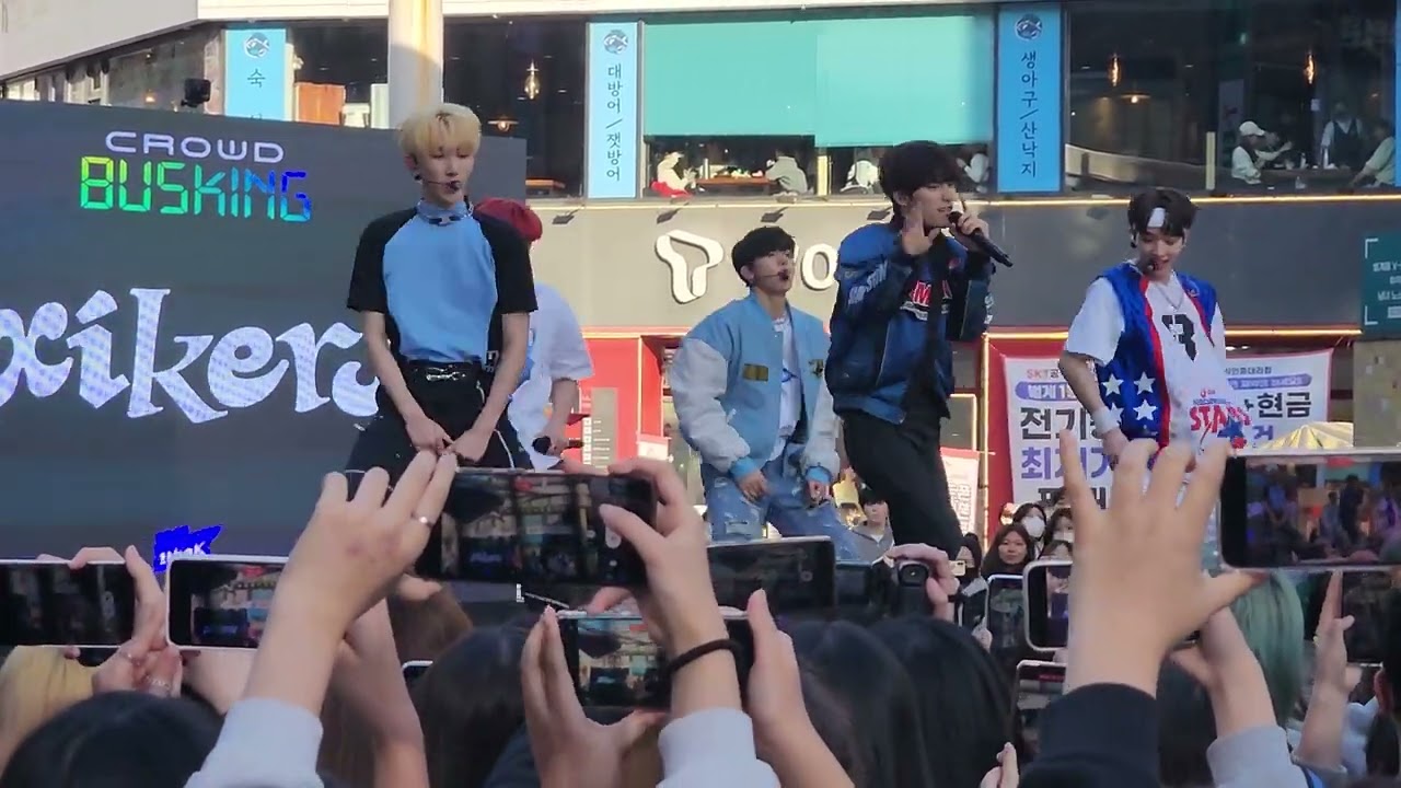 Xikers busking in Beomgye 230326