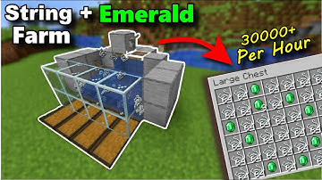 Infinite String + Emerald Farm! Minecraft 1.21+  🕸️💎