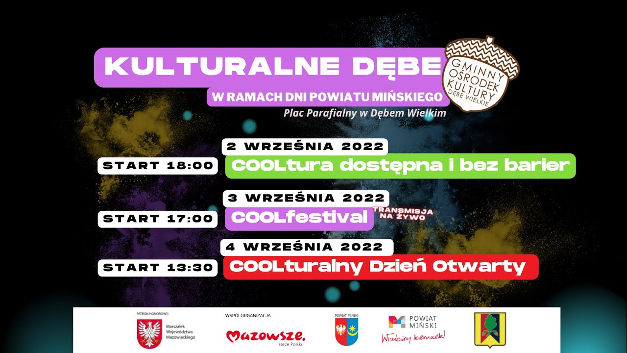 Zapowiedź KULTURALNE DĘBE 2022 / GOK Dębe Wielkie